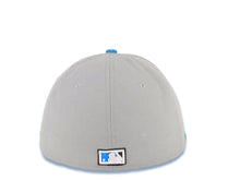Load image into Gallery viewer, Los Angeles Anaheim Angels New Era MLB 59FIFTY 5950 Fitted Cap Hat Gray Crown Cardinal Blue Visor Cardinal Blue/White Logo with Wings
