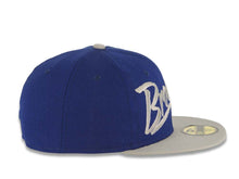 Load image into Gallery viewer, Brooklyn Dodgers New Era MLB 59FIFTY 5950 Cap Hat Royal Blue Crown Gray Visor Gray/White Retro Text Logo
