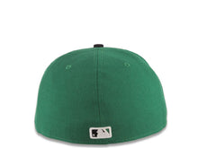 Load image into Gallery viewer, Boston Red Sox New Era MLB 59FIFTY 5950 Fitted Cap Hat Green Crown Black Visor Black/White Text Logo (Play Dirt)
