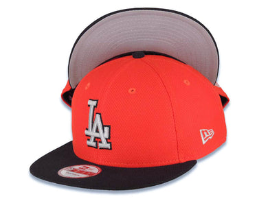 Los Angeles Dodgers New Era MLB 9FIFTY 950 Snapback Mesh Cap Hat Red Crown Black Visor White/Black Logo De Pop