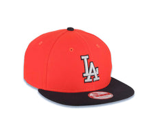 Load image into Gallery viewer, Los Angeles Dodgers New Era MLB 9FIFTY 950 Snapback Mesh Cap Hat Red Crown Black Visor White/Black Logo De Pop
