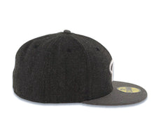 Load image into Gallery viewer, Arizona Diamondbacks New Era MLB 59FIFTY 5950 Fitted Heather Cap Hat Dark Gray/Black Crown Hray Visor White/Gray Logo
