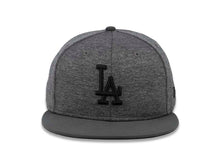 Load image into Gallery viewer, Los Angeles Dodgers New Era MLB 9FIFTY 950 Snapback Shadow Tech Cap Hat Gray Crown Dark Gray Visor Black Logo
