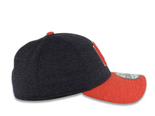 Load image into Gallery viewer, Aguilas de Mexicali New Era 39THIRTY 3930 Flexfit Cap Hat Navy Crown Red Visor Red/White Logo Peek
