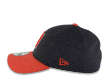 Load image into Gallery viewer, Aguilas de Mexicali New Era 39THIRTY 3930 Flexfit Cap Hat Navy Crown Red Visor Red/White Logo Peek

