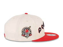 Load image into Gallery viewer, (Youth) San Diego Padres New Era MLB 9FIFTY 950 Kid Snapback Cap Hat Cream Crown Red Visor Black/Red Text/Script Logo 40th Anniversary Side Patch
