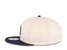 Load image into Gallery viewer, San Diego Padres New Era MLB 59FIFTY 5950 Fitted Cap Hat Cream Crown Navy Visor Orange/Navy Logo Batterman Batty Side Patch
