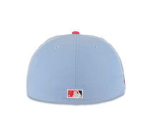 Load image into Gallery viewer, Seattle Mariners New Era MLB 59FIFTY 5950 Fitted Cap Hat Sky Blue Crown Light Navy Visor Lilght Purple/White Logo 30th Anniversary Side Patch Gray UV
