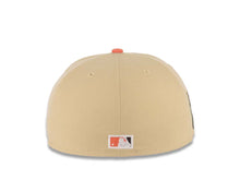 Load image into Gallery viewer, San Diego Padres New Era MLB 59FIFTY 5950 Fitted Cap Hat Vegas Gold Crown Brown Visor White Logo Jackie Robinson 75th Anniversary Side Patch
