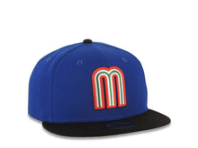 Load image into Gallery viewer, Mexico New Era WBC 59FIFTY 5950 Fitted Cap Hat Royal Blue Crown Black Visor Team Color Logo Gray UV
