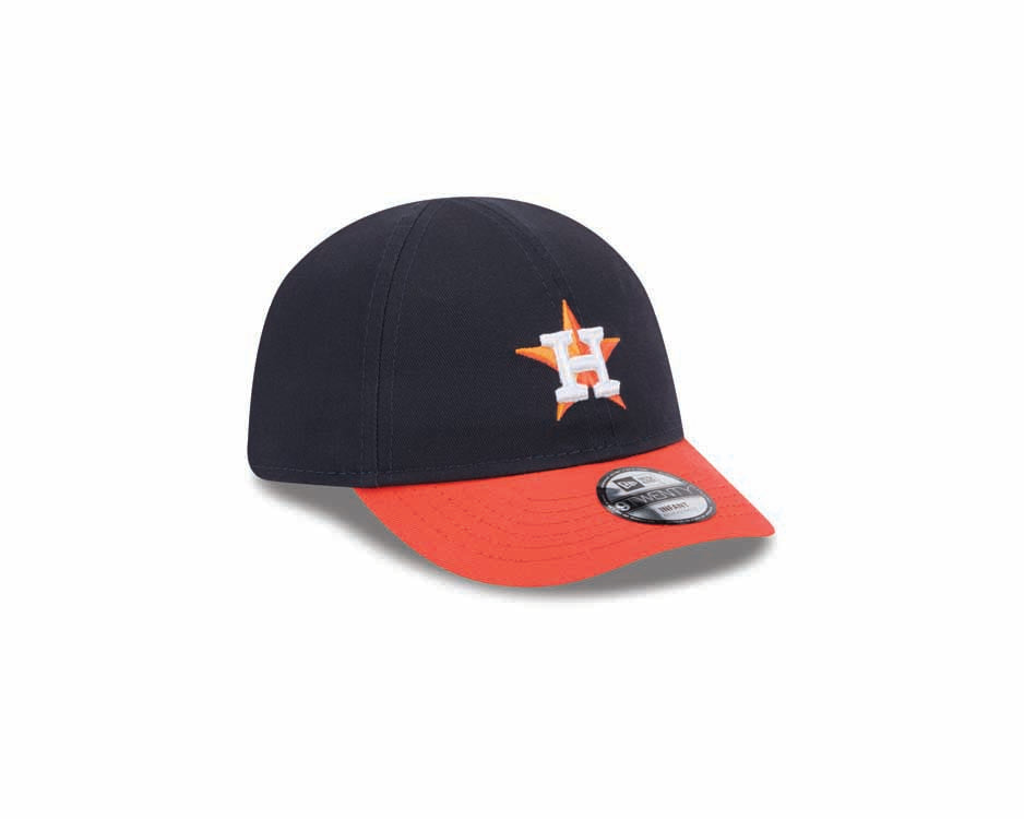 (Infant) Houston Astros New Era MLB 9TWENTY 920 Adjustable Cap Hat Navy Blue Crown Orange Visor Team Color Logo (My 1st First)