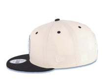 Load image into Gallery viewer, San Diego Padres New Era MLB 9FIFTY 950 Snapback Cap Hat Cream Crown Black Visor White/Black Logo 25th Anniversary Side Patch Green UV
