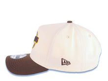 Load image into Gallery viewer, San Diego Padres New Era MLB 9FORTY 940 Adjustable A-Frame Cap Hat Cream Crown Brown Visor Brown/Yellow Baseball Club Logo Gray UV
