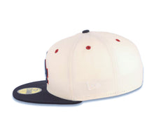 Load image into Gallery viewer, Los Angeles Dodgers New Era MLB 9FIFTY 950 Snapback Cap Hat Cream Crown Navy Blue Visor Navy Blue/Red Logo Batterman Batty Side Patch Gray UV

