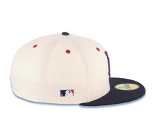 Load image into Gallery viewer, Los Angeles Dodgers New Era MLB 9FIFTY 950 Snapback Cap Hat Cream Crown Navy Blue Visor Navy Blue/Red Logo Batterman Batty Side Patch Gray UV
