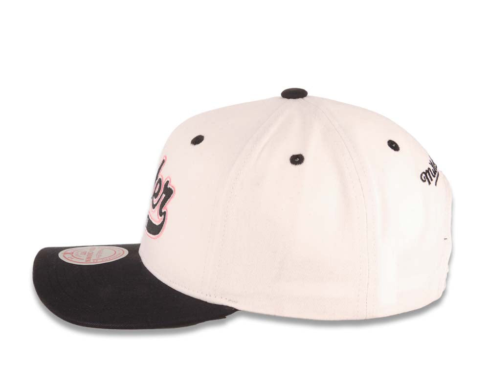Inter Miami Mitchell & Ness Adjustable Snapback Cap Hat Cream