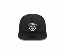 Load image into Gallery viewer, (Infant) Las Vegas Raiders New Era NFL 59FIFTY 5950 Fitted Cap Hat Black Crown/Visor Team Color Logo (My 1st First)
