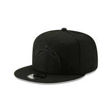 Load image into Gallery viewer, Los Angeles Chargers New Era NFL 9FIFTY 950 Snapback Cap Hat Black Crown/Visor Black Logo
