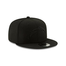Load image into Gallery viewer, Los Angeles Chargers New Era NFL 9FIFTY 950 Snapback Cap Hat Black Crown/Visor Black Logo
