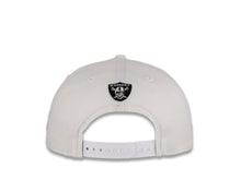 Load image into Gallery viewer, Las Vegas Raiders New Era NFL 9Fifty 950 Snapback Cap Hat White Crown Black &quot;Las Vegas Raiders&quot; Script Logo
