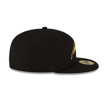 Load image into Gallery viewer, Los Angeles Chargers New Era NFL 59FIFTY 5950 Fitted Cap Hat Black Crown/Visor Metallic Gold/Black Logo
