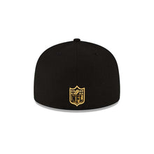 Load image into Gallery viewer, Los Angeles Chargers New Era NFL 59FIFTY 5950 Fitted Cap Hat Black Crown/Visor Metallic Gold/Black Logo
