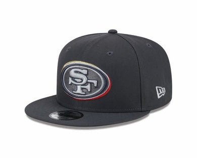 San Francisco 49ers New Era NFL 9FIFTY 950 Snapback Cap Hat Dark Gray Crown/Visor Team Color Logo Faithful (2024 Draft)