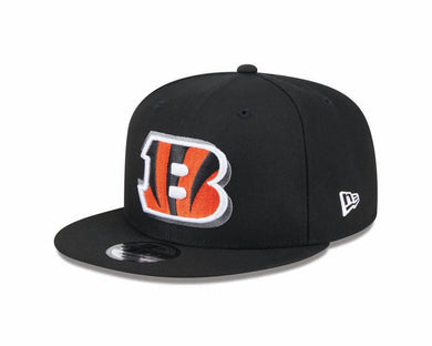 Cincinnati Bengals New Era NFL 9FIFTY 950 Snapback Cap Hat Black Crown/Visor Team Color Logo Who Dey! (2024 Draft)