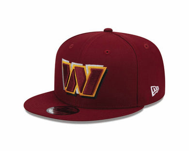 Commanders New Era 9FIFTY 950 Snapback Cap Hat Cardinal Crown/Visor Team Color Logo Established 1932 (2024 Draft)