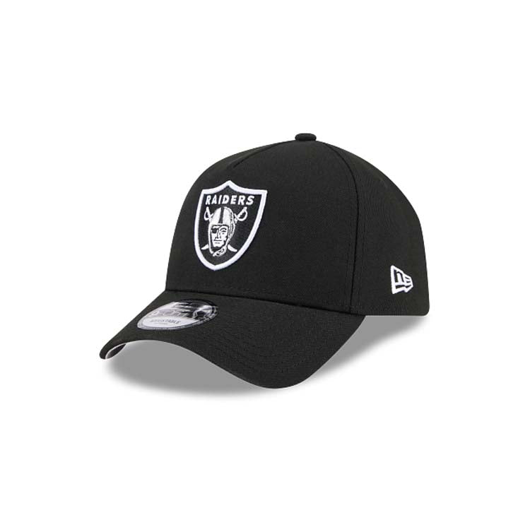 Las Vegas Raiders New Era NFL 9FORTY 940 Adjustable A-Frame Cap Hat Black Crown/Visor Team Color Logo