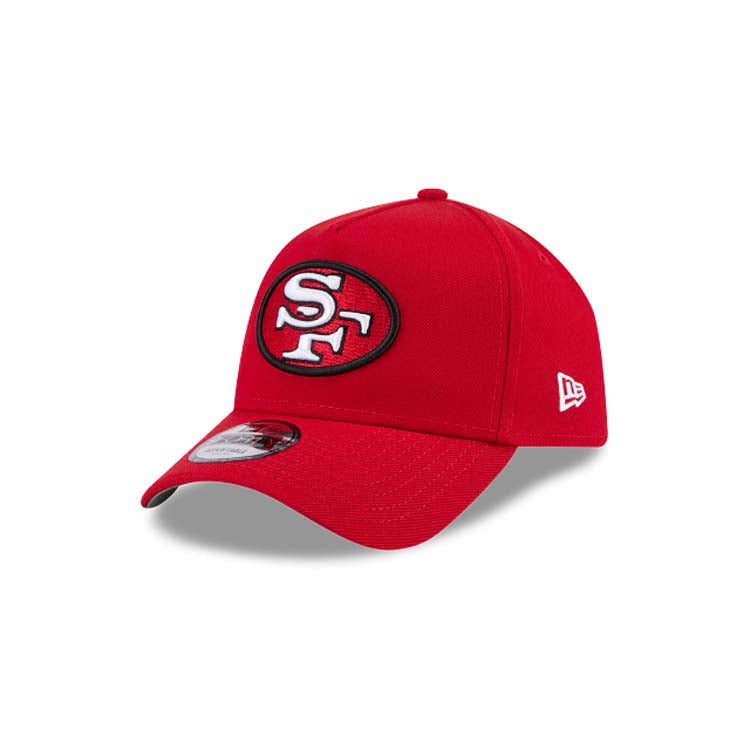 San Francisco 49ers New Era NFL 9FORTY 940 Adjustable A-Frame Cap Hat Read Crown/Visor Red/White/Black Logo