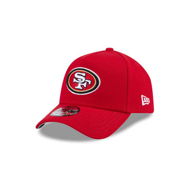 San Francisco 49ers New Era NFL 9FORTY 940 Adjustable A-Frame Cap Hat Red Crown/Visor Team Color Logo