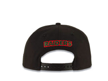 Load image into Gallery viewer, Las Vegas Raiders New Era NFL 9FIFTY 950 Snapback Cap Hat Black Crown/Visor Red/Green Logo Green UV
