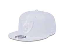 Load image into Gallery viewer, Las Vegas Raiders New Era NFL 9FIFTY 950 Snapback Cap Hat White Crown/Visor White Logo 
