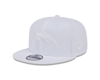 Los Angeles Chargers New Era NFL 9FIFTY 950 Snapback Cap Hat White Crown/Visor White Logo