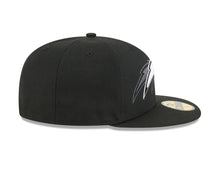 Load image into Gallery viewer, (Youth) Los Angeles Chargers New Era NFL 59FIFTY 5950 Kid Fitted Cap Hat Black Crown/Visor Black/White Tri Logo Gray UV
