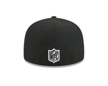 Load image into Gallery viewer, (Youth) Los Angeles Chargers New Era NFL 59FIFTY 5950 Kid Fitted Cap Hat Black Crown/Visor Black/White Tri Logo Gray UV
