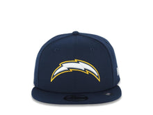 Load image into Gallery viewer, Los Angeles Chargers New Era NFL 9FIFTY 950 Snapback Cap Hat Navy Blue Crown/Visor White/Navy/Yellow Logo Gray UV
