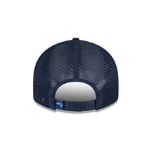 Load image into Gallery viewer, New England Patriots New Era NFL 9FIFTY 950 Snapback Low Profile Trucker/Mesh Cap Hat Navy Blue Crown/Visor Team Color Logo Gray UV
