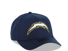 Load image into Gallery viewer, Los Angeles Chargers New Era NFL 9FORTY 940 Adjustable A-Frame Cap Hat Navy Blue Crown/Visor White/Navy Blue/Yellow Logo Gray UV
