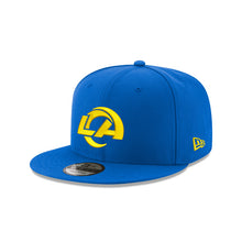 Load image into Gallery viewer, Los Angeles Rams New Era NFL 9FIFTY 950 Snapback Cap Hat Royal Blue Crown/Visor Yellow Logo
