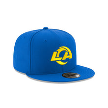 Load image into Gallery viewer, Los Angeles Rams New Era NFL 9FIFTY 950 Snapback Cap Hat Royal Blue Crown/Visor Yellow Logo
