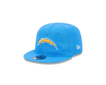 Load image into Gallery viewer, (Infant) Los Angeles Chargers New Era NFL 9FIFTY 950 Snapback Cap Hat Sky Blue Crown/Visor Yellow/Sky Blue/White Logo Sky Blue UV (My1st First)
