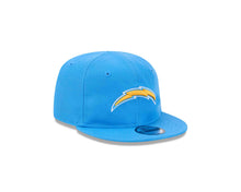 Load image into Gallery viewer, (Infant) Los Angeles Chargers New Era NFL 9FIFTY 950 Snapback Cap Hat Sky Blue Crown/Visor Yellow/Sky Blue/White Logo Sky Blue UV (My1st First)
