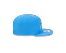 Load image into Gallery viewer, (Infant) Los Angeles Chargers New Era NFL 9FIFTY 950 Snapback Cap Hat Sky Blue Crown/Visor Yellow/Sky Blue/White Logo Sky Blue UV (My1st First)
