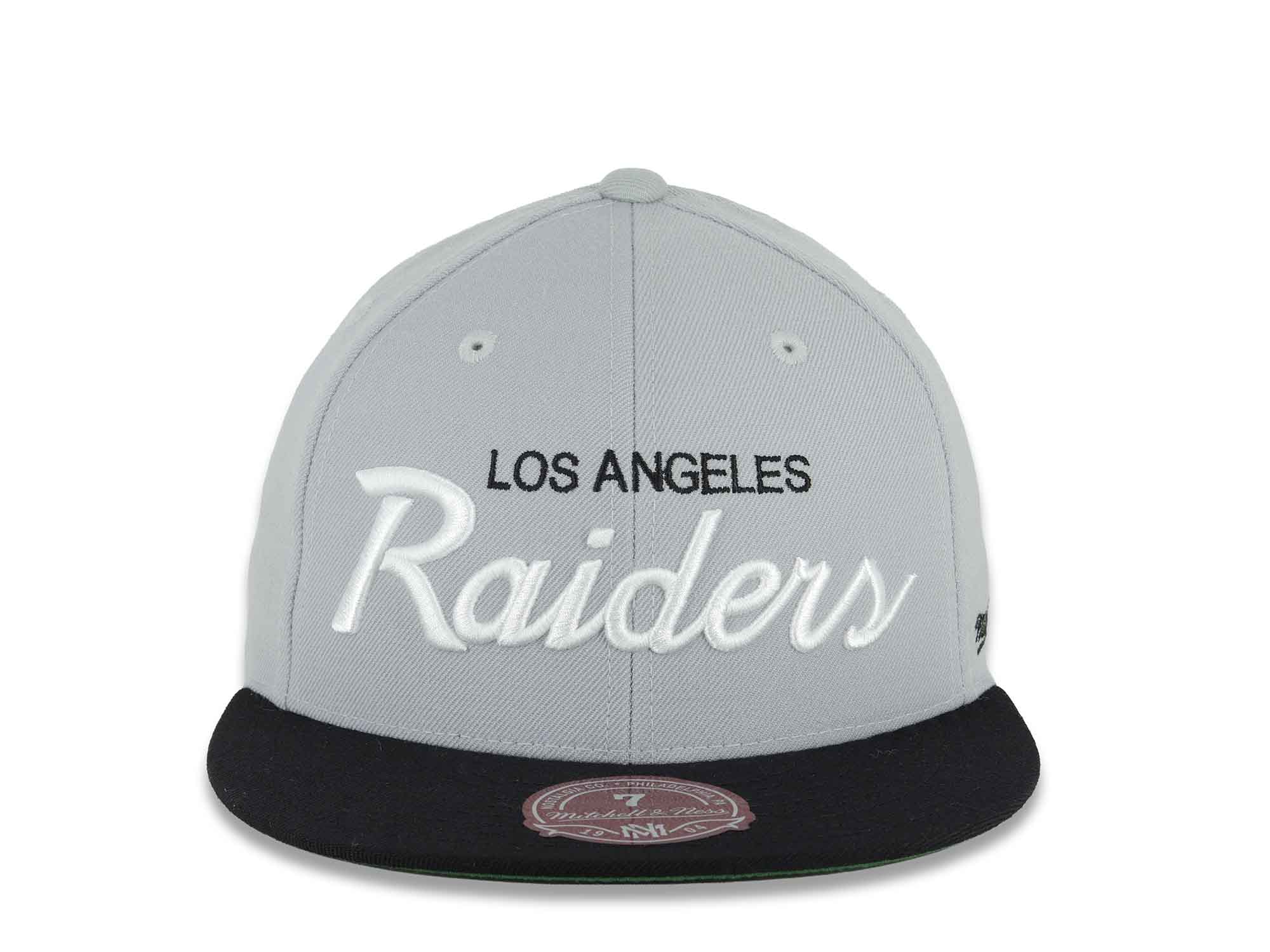 Los Angeles Raiders Mitchell & Ness NFL Fitted Cap Hat Gray Crown