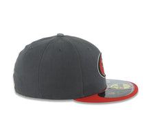 Load image into Gallery viewer, San Francisco 49ers New Era NFL 59FIFTY 5950 Fitted Cap Hat Dark Gray Crown Red Visor Team Color Logo Reflective Gray UV
