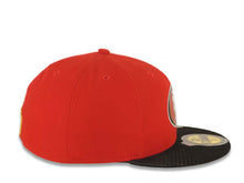 Load image into Gallery viewer, San Francisco New Era NFL 59FIFTY 5950 Fitted Cap Hat Red Crown Black Visor Team Color Logo 2015 Draft
