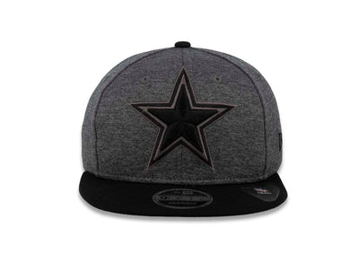Dallas Cowboys New Era NFL 9FIFTY 950 Snapback Shadow Tech Cap Hat Dark Gray Crown Black Visor Black/Gray  XL Logo