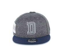 Load image into Gallery viewer, Dallas Cowboys New Era NFL 9FIFTY 950 Snapback Cap Hat Gray Crown Blue Visor Team Color Logo (2018 Sideline)
